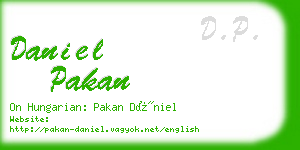 daniel pakan business card